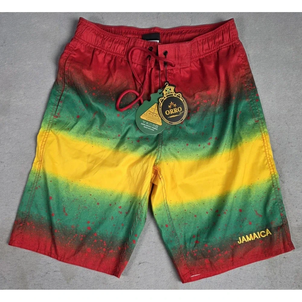 NWT Youth Orro Swim Trunks Jamaica Size XL Lined Pockets Summer Swimming